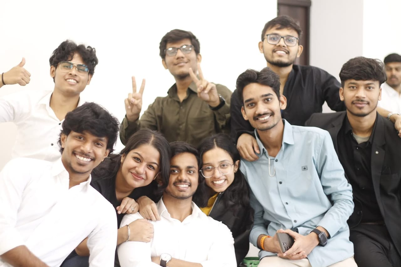 Happy Scrubs & Stories MBBS students together